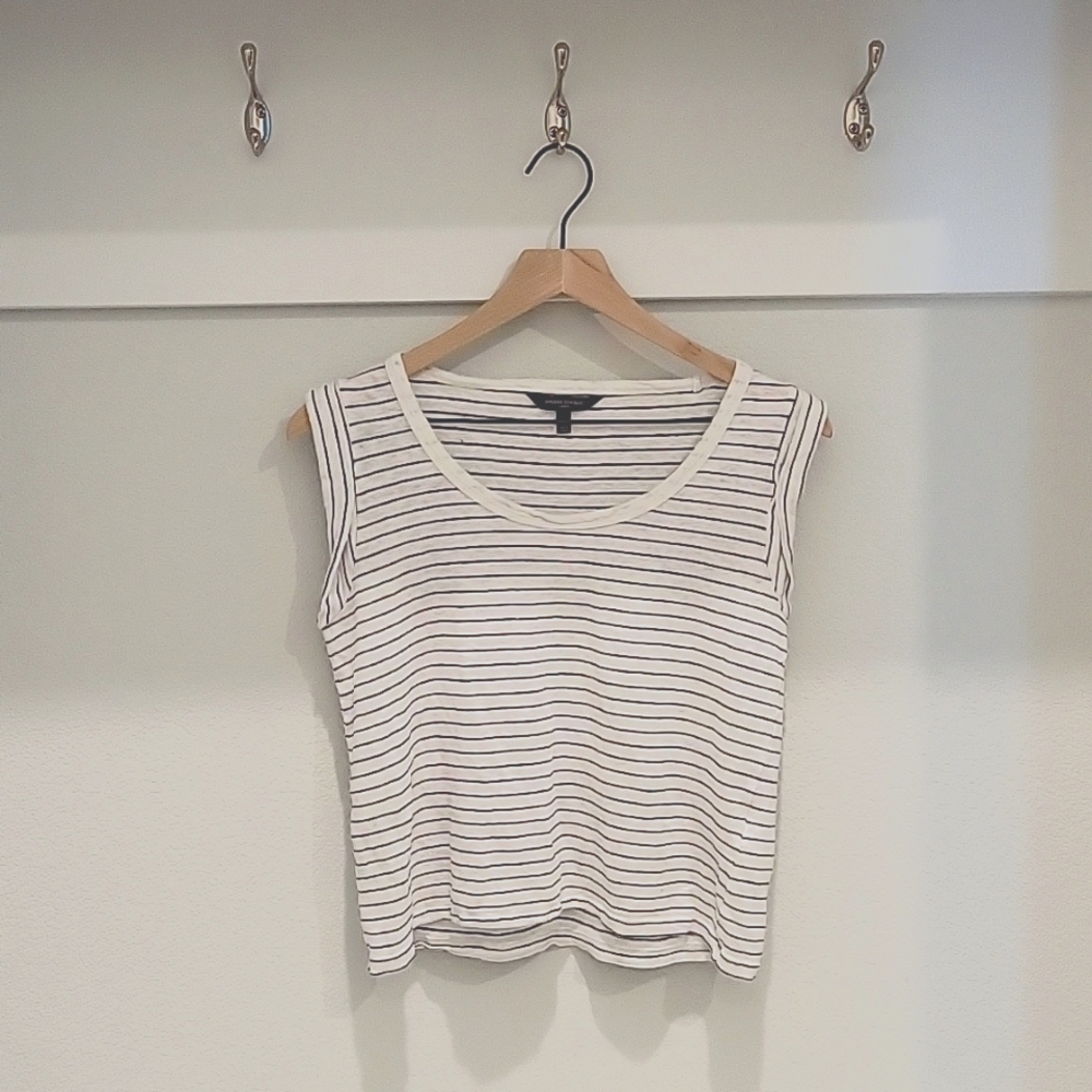 Banana Republic Linen Shirt, XS, Striped
